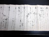 江戸文政12年（1829）剣術秘伝書巻物「夢覚流初心書」1巻