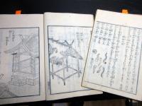 和本江戸万延2年（1861）随筆「嘉多比沙志」6冊揃い