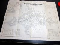 明治42年（1909）古地図「鎌倉江嶋遊覧実測図」1点