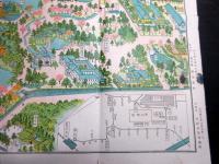 戦前古地図鳥瞰図「兼六園鳥瞰案内図」1点