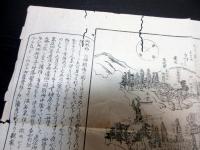 明治期古地図鳥瞰図「稲田禅房全図」1点