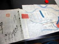 江戸嘉永～明治古地図「越後国頸城郡寺町村村絵図ほか」6点