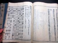 和本江戸万治3年（1660）音韻学「韻鏡」乾坤2冊揃い