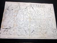 江戸期古地図道中記「成田香取鹿島息柄筑波日光案内絵図」1点