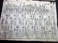 江戸期かわら版武鑑「京都御名代御行列附」2枚
