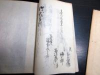 和本江戸文久元年（1861）「浄土真宗宗門御改帳/高畑組岩野村宗門人別寄帳」2冊