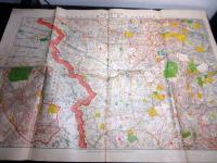 昭和7年（1932）古地図「大東京全図」6枚揃い