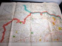 昭和7年（1932）古地図「大東京全図」6枚揃い