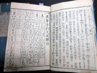 和本江戸文政3年（1820）漢字辞書「倭玉真草字引大成」2冊揃い