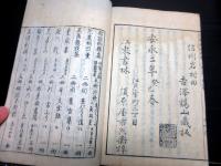 和本江戸安永2年（1773）長野地誌「信濃地名考」3冊揃い