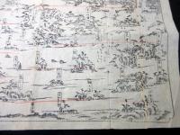 幕末～明治期古地図鳥瞰図「奥州塩釜松島之図」1点