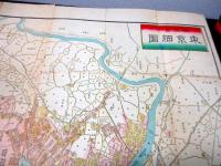 明治14年（1881）古地図「改正区分東京細図」1舗