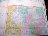 明治14年（1881）古地図「改正区分東京細図」1舗