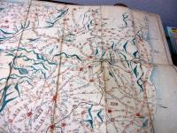 江戸嘉永元年序（1848）古地図「増訂路程便覽」1舗