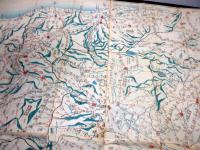 江戸嘉永元年序（1848）古地図「増訂路程便覽」1舗