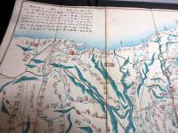 江戸嘉永元年序（1848）古地図「増訂路程便覽」1舗