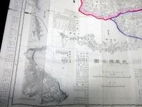 明治20年（1887）古地図「改正銅鐫武蔵国全図」1舗