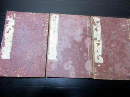 和本江戸安政4年（1857）蘭学西洋医学薬学「医家必携」上中下3冊揃い