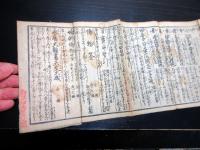 和本江戸期旅行道中記古地図折本「改正日本道中行程記」1帖