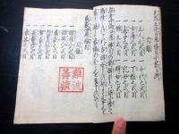 和本江戸弘化2年（1845）「民家必用條目」全1冊