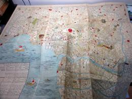 江戸期東京古地図「嘉永改正府郷御江戸絵図」1舗