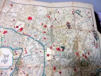 江戸嘉永6年（1853）東京古地図「分間懐宝御江戸絵図」1舗