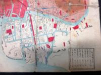 明治5年（1872）古地図「東京街区分色一覧」1舗