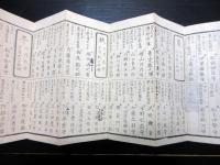 和本江戸期参勤交代大名資料折本「懐中御参勤割早見」1帖