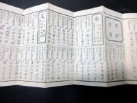 和本江戸期参勤交代大名資料折本「懐中御参勤割早見」1帖