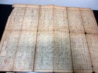 江戸延享/文化暦占い摺物「年号重宝記/増補大成年代記」2点/蔦屋重三郎版