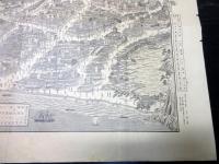 明治39年（1906）古地図鳥瞰図「新撰豆州熱海温泉全図」1点