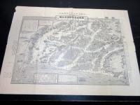 明治39年（1906）古地図鳥瞰図「新撰豆州熱海温泉全図」1点