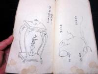 和本江戸弘化5年（1848）花道写本「源氏活花記」1冊
