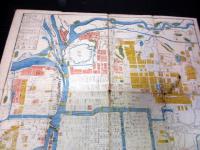 江戸天保13年（1842）大阪古地図「改正摂津大坂図」1舗