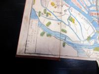 江戸天保13年（1842）大阪古地図「改正摂津大坂図」1舗