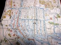 江戸天保13年（1842）大阪古地図「改正摂津大坂図」1舗