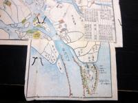 江戸天保13年（1842）大阪古地図「改正摂津大坂図」1舗