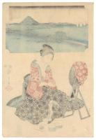 近江八景　瀬田夕照