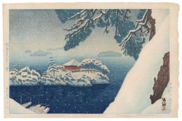 松島五大堂の雪