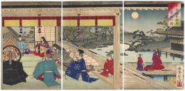 平家福原桟敷殿ニテ管弦之図