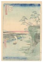 名所江戸百景　鴻の台利根川風景