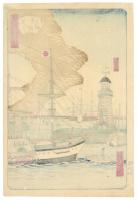 東京三十六景　品川沖蒸気船