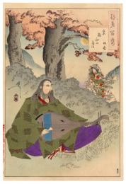 月百姿　宮路山の月