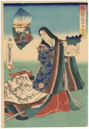 艶姿花乃十二支　子の日小まつ引