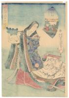 艶姿花乃十二支　子の日小まつ引