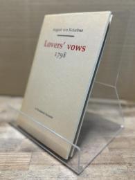 Lovers Vows 1798 (Revolution & Romanticism S., 1789-1834)