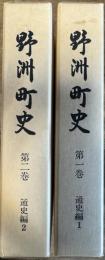 野洲町史 通史編 1,2巻揃い