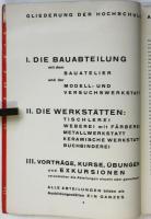 STAATLICHE BAUHOCHSCHULE WEIMAR 1929　ヴァイマール国立高等建築学校