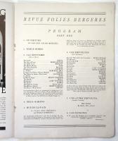 REVUE FOLIES BERGÈRES　プログラム