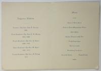 〈英文〉青山学院同窓会 高木(壬太郎)院長就任祝賀会献立 1913